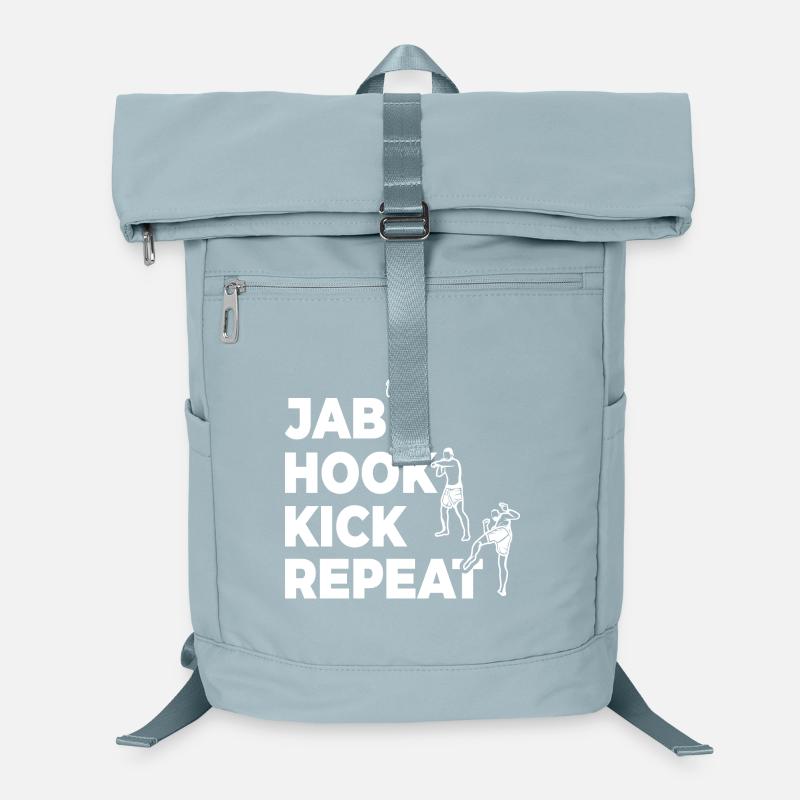Jab Hook Kick Wiederholen Laptop-Rucksack 