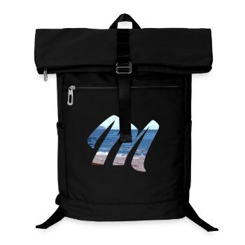 Sea Waves Art Design - Laptop Backpack - black - Front