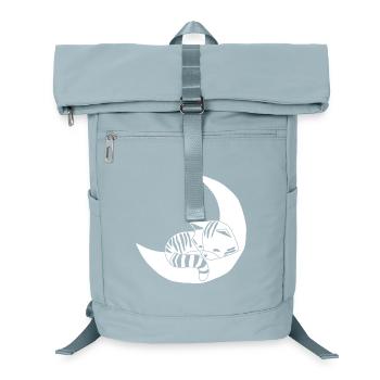Whimsical kitten - Laptop Backpack - ice blue - Front