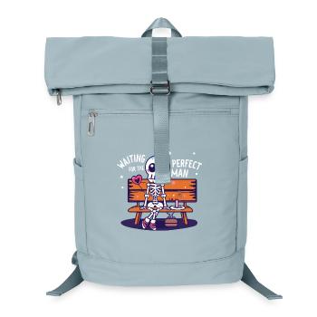 Waiting for the perfect man - Laptop Backpack - ice blue - Front