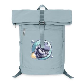 Weltraumastronaut Nilpferd - Laptop-Rucksack  - Eisblau - Vorne