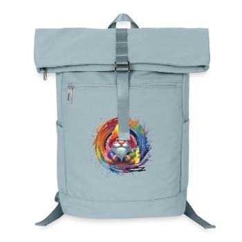 Bunter Weihnachtszwerg Zauberer - Laptop-Rucksack  - Eisblau - Vorne