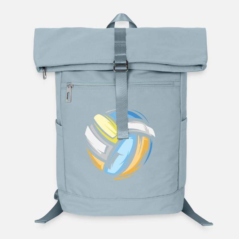 volley-ball icône 3D couleurs colorées beach-volley Sac à dos ordinateur