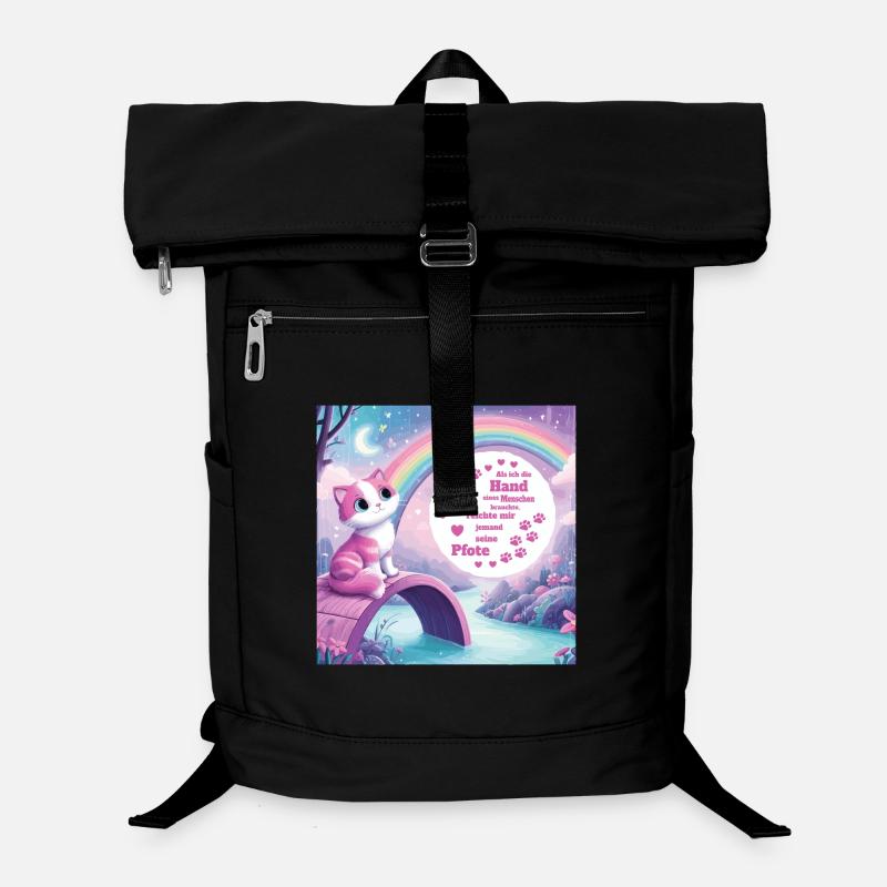 Chat avec arc-en-ciel Sac à dos ordinateur