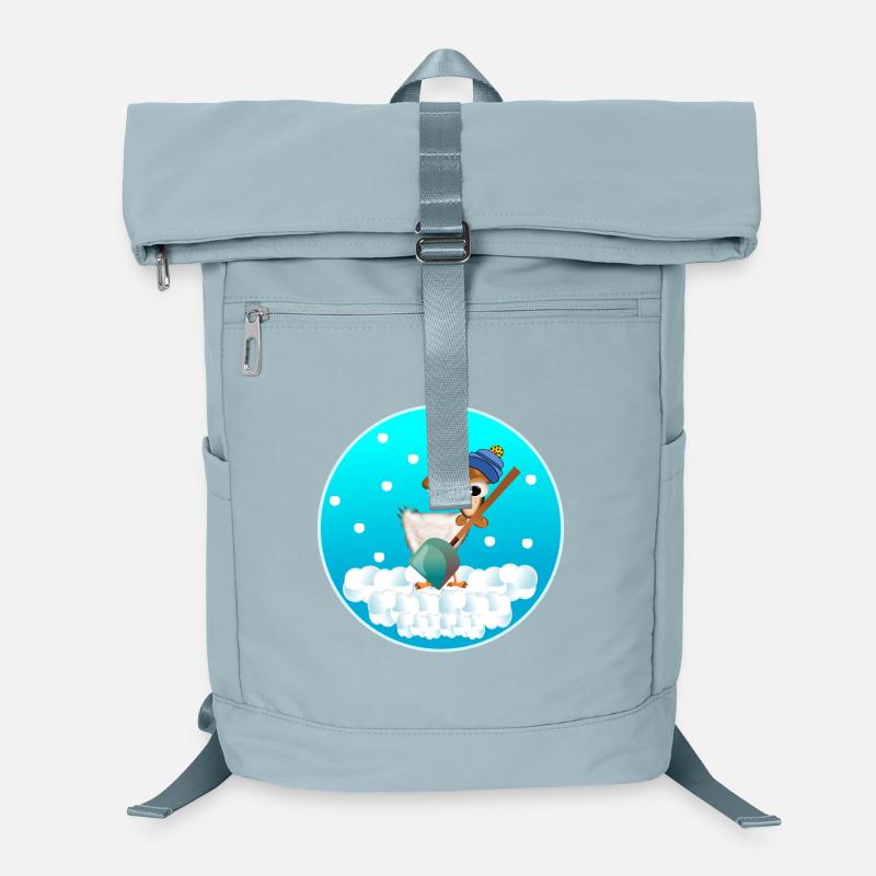 WINTER CHICKEN COOP CHICKENS SNOWFALL Laptop Backpack