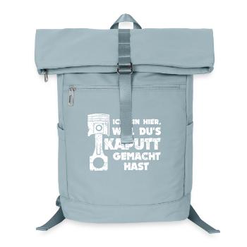 Mechaniker Job Arbeiter Workaholic Statement - Laptop-Rucksack  - Eisblau - Vorne