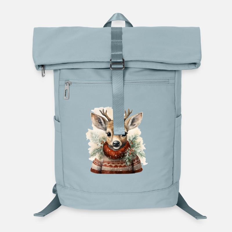 Deer in winter sweater Laptop Backpack