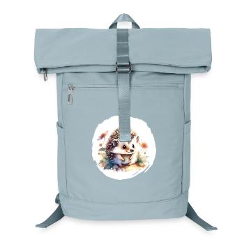 Igel Aquarell - Laptop-Rucksack  - Eisblau - Vorne