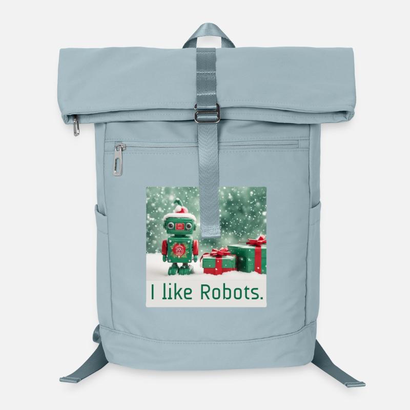 like robots weihnacht toy retro geschenke niedlich Laptop-Rucksack 