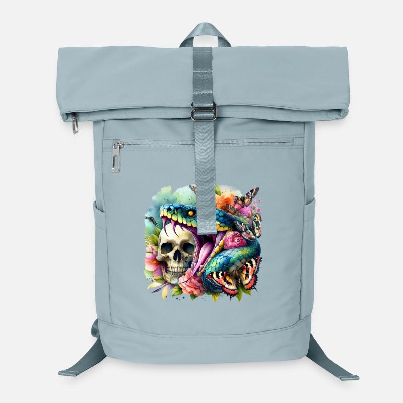 Snake Skull Laptop Backpack