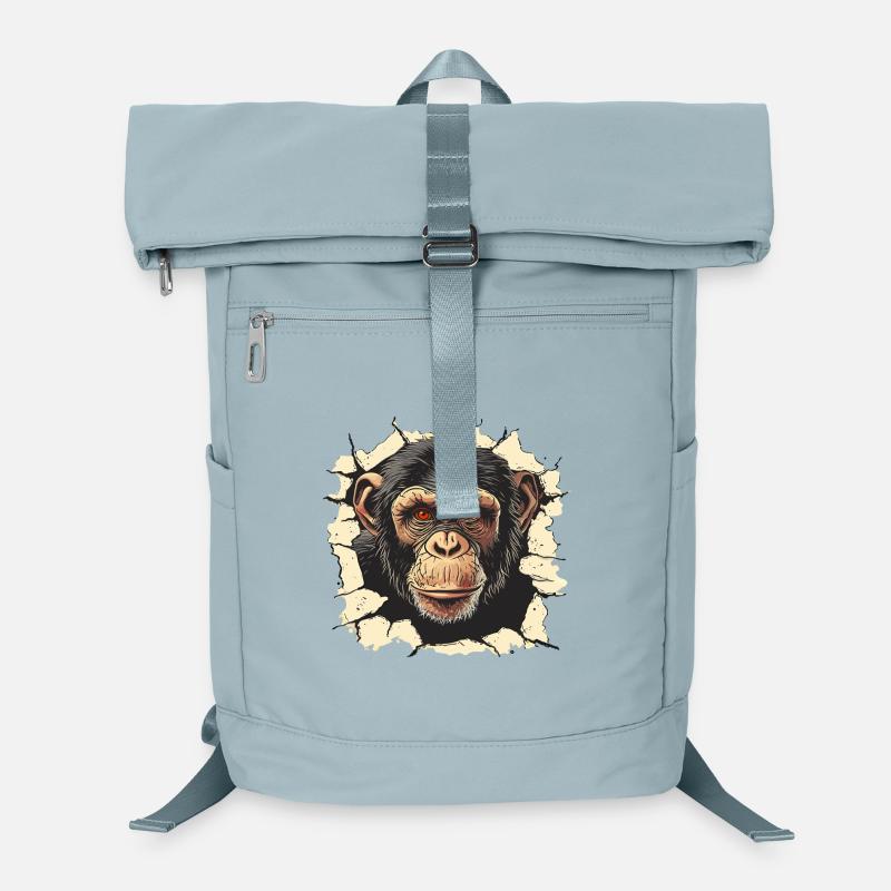 Affe Affenkopf Schimpanse Affen Laptop-Rucksack 