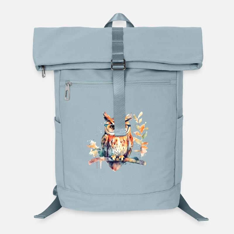 Owl with glasses Laptop Backpack