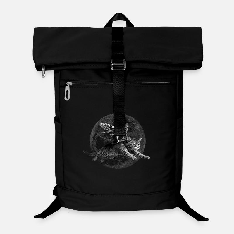 True Moon Love – Maus fliegt mit einer Katze Laptop-Rucksack 