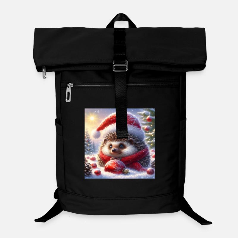 Weihnachts-Igel Laptop-Rucksack 