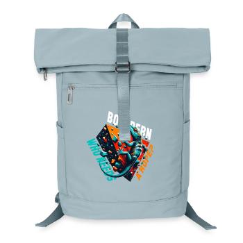 Bouldern Gecko Seil? Geschenk - Laptop-Rucksack  - Eisblau - Vorne