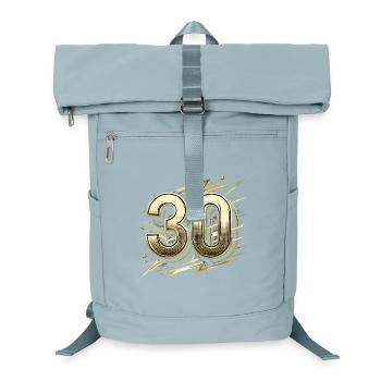 30 Years Gold Pop Art 30th Birthday Gift - Laptop Backpack - ice blue - Front