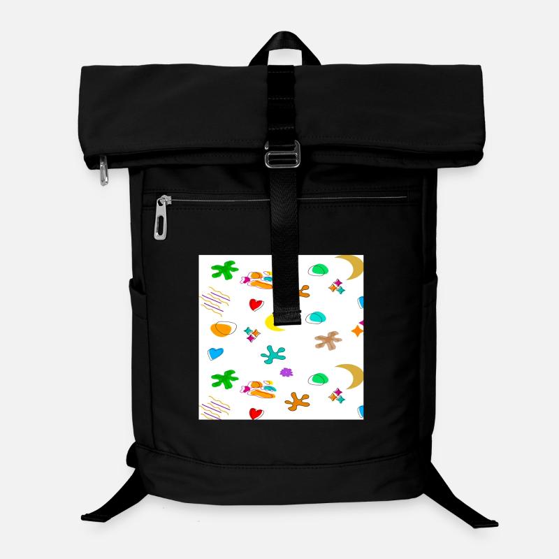 Muster1 - Laptop-Rucksack  - Schwarz