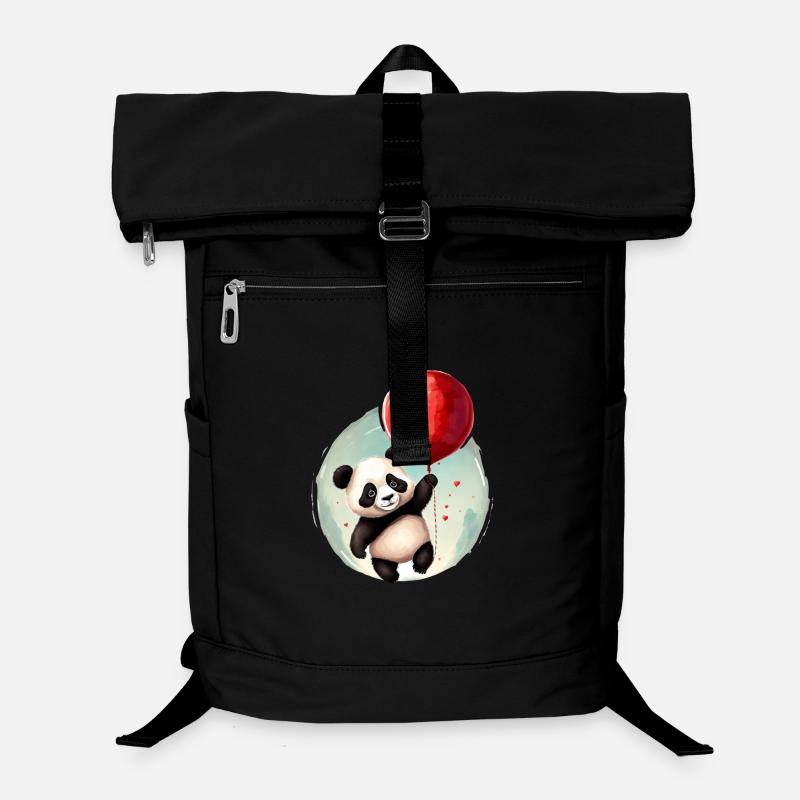 Panda Bär mit Ballon Laptop-Rucksack 