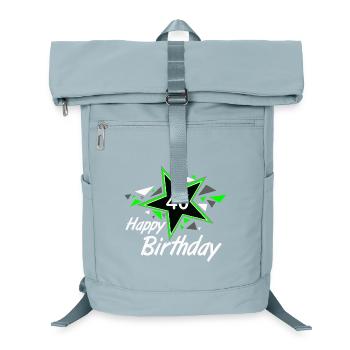 40.Geburtstag , 40 Happy Birthday Star 40 (25) - Laptop-Rucksack  - Eisblau - Vorne