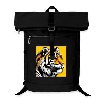 Tiger Pop Art - Laptop-Rucksack  - Schwarz - Vorne