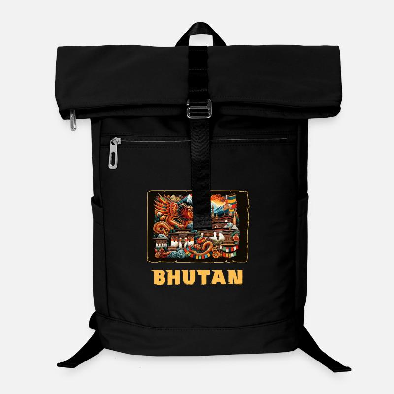 Bhutan Thimphu Dragon South Asia Laptop Backpack
