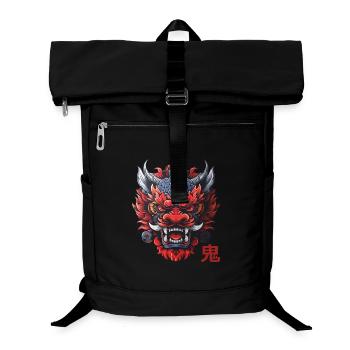 Oni, japanischer Dämon - Laptop-Rucksack  - Schwarz - Vorne