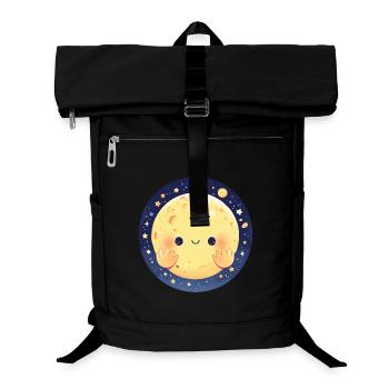 La Lune qui sourit - Sac à dos ordinateur - noir - Devant