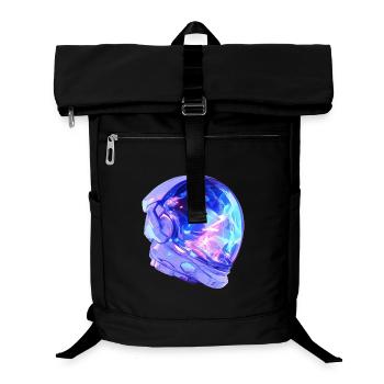 Astronauten-Helm - Laptop-Rucksack  - Schwarz - Vorne