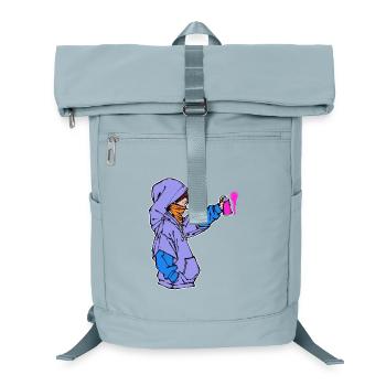 Sprayer Kunst Spraydose Graffiti Sketch Street Art - Laptop-Rucksack  - Eisblau - Vorne