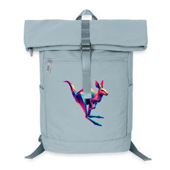 kangourou origami géométrique 3d - Sac à dos ordinateur - bleu glacier - Devant