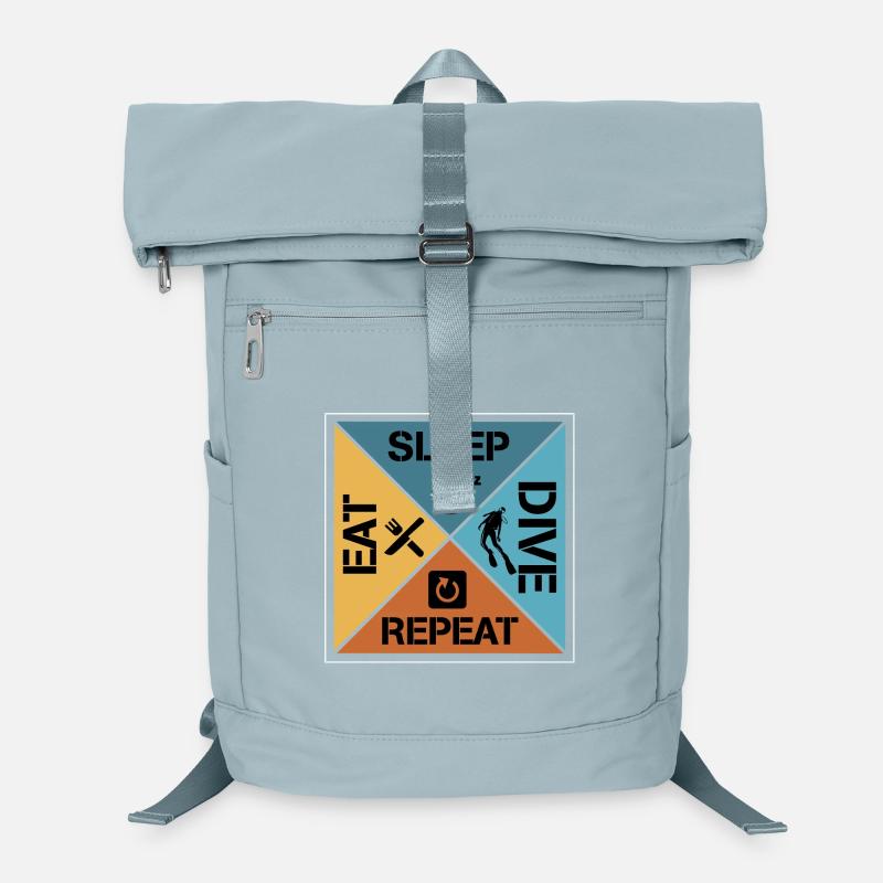 Eat sleep dive repeat Laptop-Rucksack 