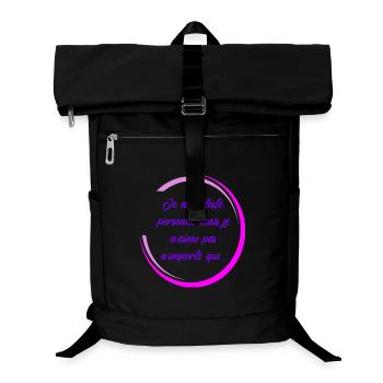 Ich hasse niemanden - Laptop-Rucksack  - Schwarz - Vorne