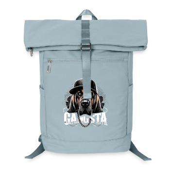 Bloodhound Gangsta Gangster Hund Geschenk - Laptop-Rucksack  - Eisblau - Vorne
