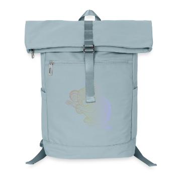 Koala in Aborigine-Mustern, Stammesmuster - Laptop-Rucksack  - Eisblau - Vorne