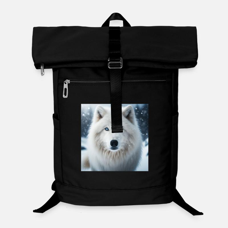 Arktischer Wolf Laptop-Rucksack 