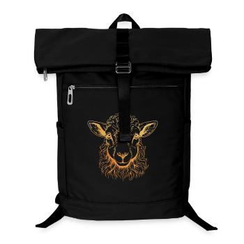 Lamb Portrait - Laptop Backpack - black - Front