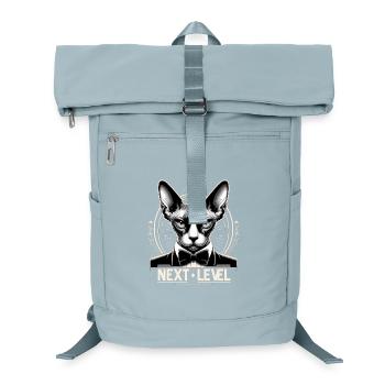 Sphynx Cat Chic Suit Tuxedo Level Gift - Laptop Backpack - ice blue - Front