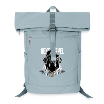 Schwarzer Labrador Next Level Hund Geschenk - Laptop-Rucksack  - Eisblau - Vorne