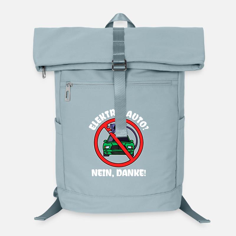 E-auto Elektrische Energie Strom Statement Tanken Laptop-Rucksack 