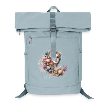 Fantastic, Mermaid, Artwork, Colorful, - Laptop Backpack - ice blue - Front