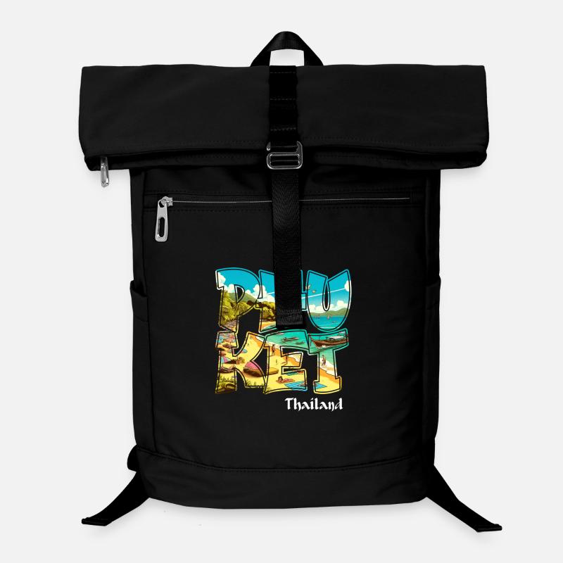 Phuket Thailand beach vacation design Laptop Backpack
