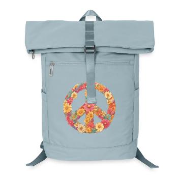 Fleure Liebe und Frieden - Laptop-Rucksack  - Eisblau - Vorne