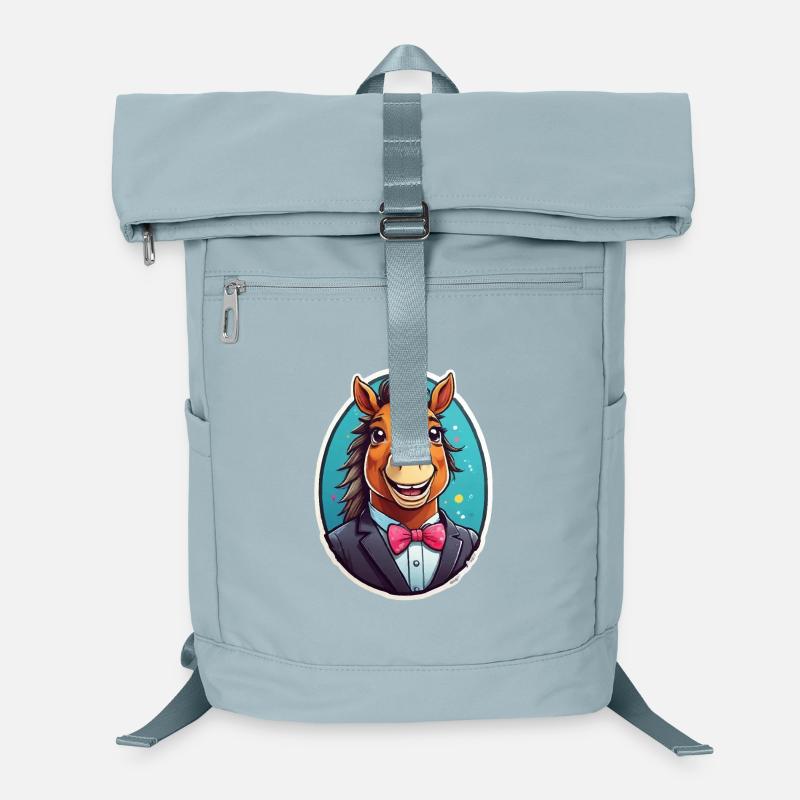 Cheval élégant en costume Sac à dos ordinateur