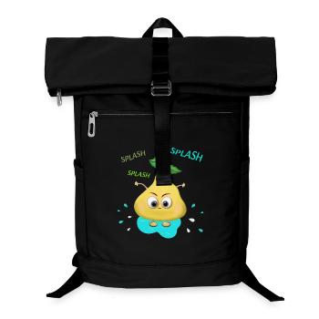 Lustige gelbe Birne - Laptop-Rucksack  - Schwarz - Vorne