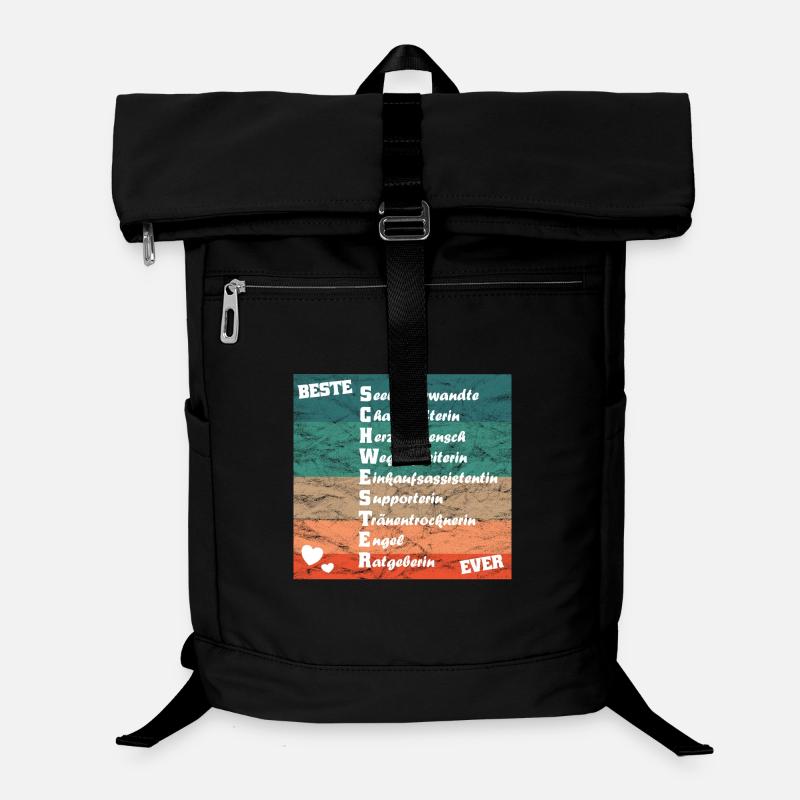 beste Schwester ever Die beste Schwester der Welt Laptop-Rucksack 