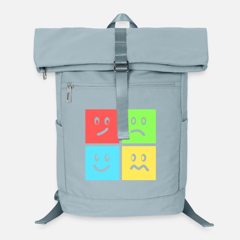 Jeux de couleurs géométriques amusants Sac à dos ordinateur