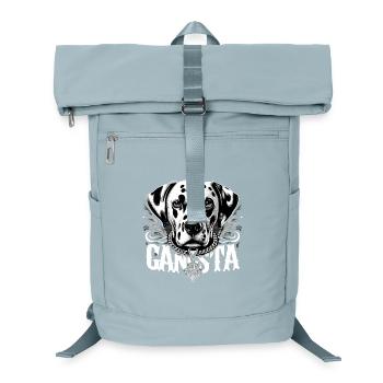 Dalmatiner Gangsta Gangster Hund Geschenk - Laptop-Rucksack  - Eisblau - Vorne