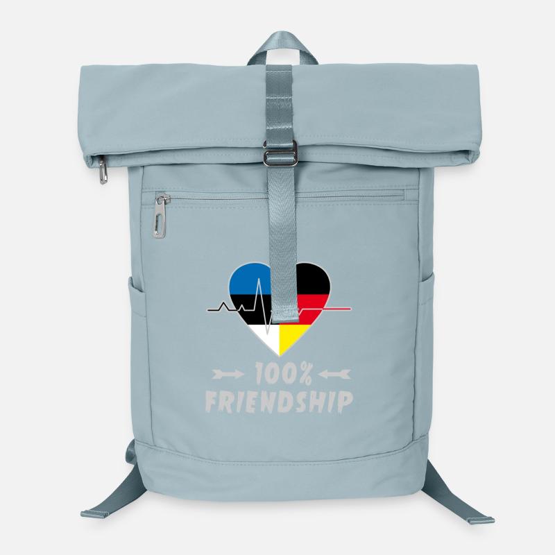 Estonia and Germany 100% friendship Laptop Backpack
