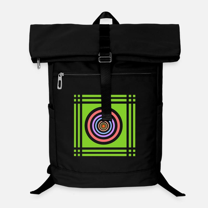Geometrische Farbenspiele in Farbe Laptop-Rucksack 