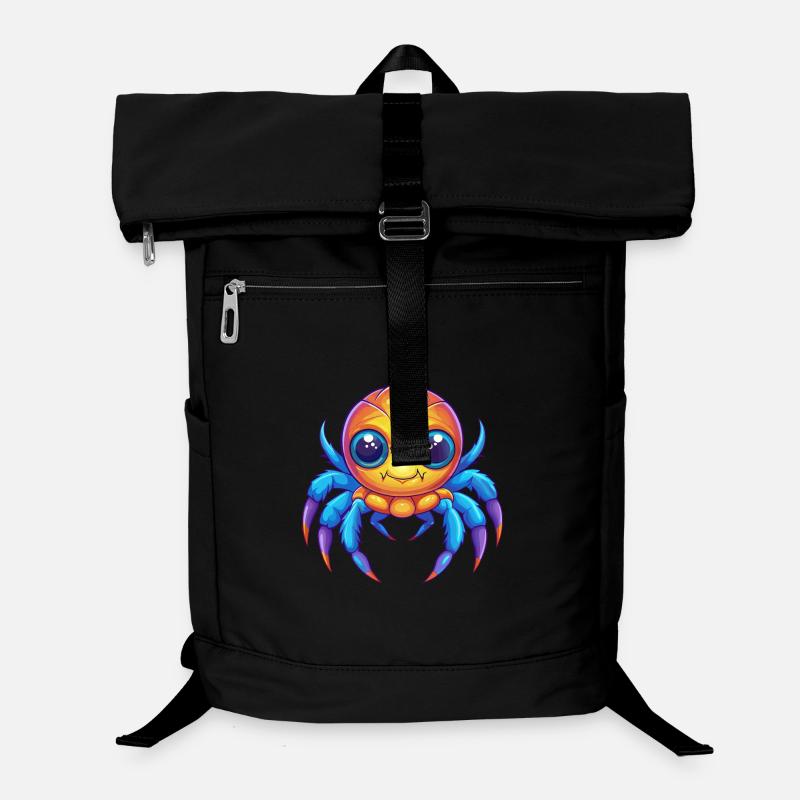 Araignée de mer Kawaii coloré dessin animé Animal marin Sac à dos ordinateur